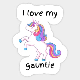 I love my gauntie Sticker